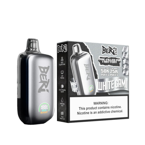 Beri CLIQ 50K Disposable Kit White Gami
