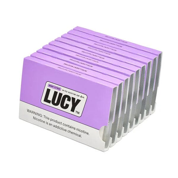 Best Deal Lucy Nicotine Gum 10 Piece Blister Pack -  Berry Citrus