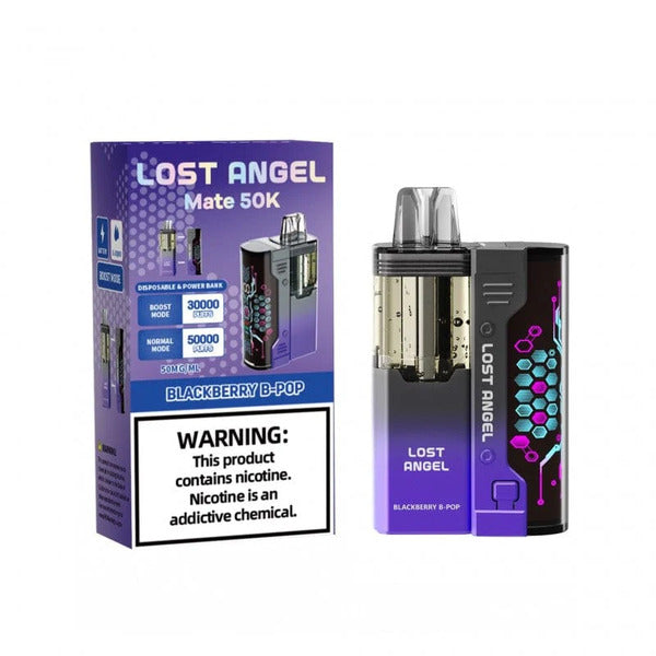 Best Deal Lost Angel Mate 50,000 Puffs Disposable Kit 5-Pack - Blackberry B-Pop