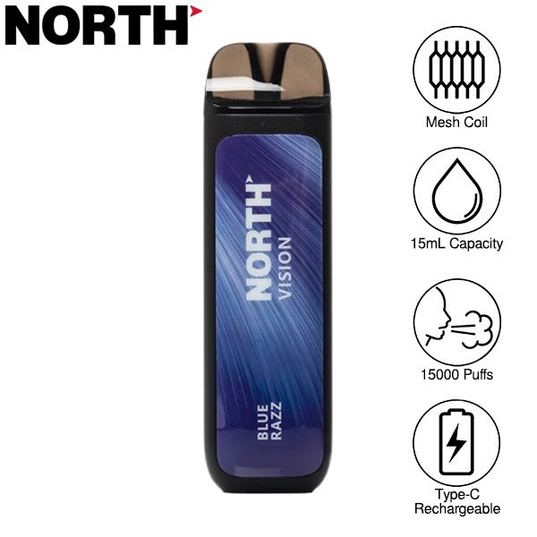 North Vision 15000 Puffs Rechargeable Disposable Vape 15mL
