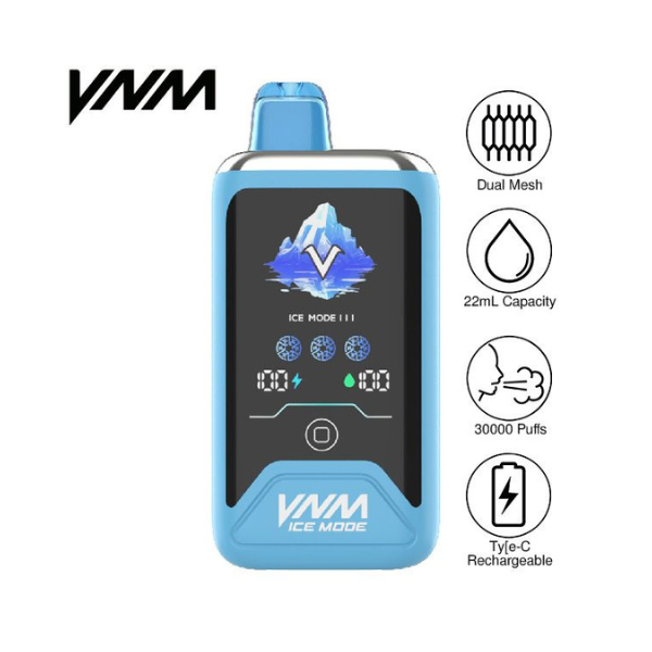 disposable vape mods VNM Ice Mode 30,000 Puff Disposable Vape 22mL 5 Pack