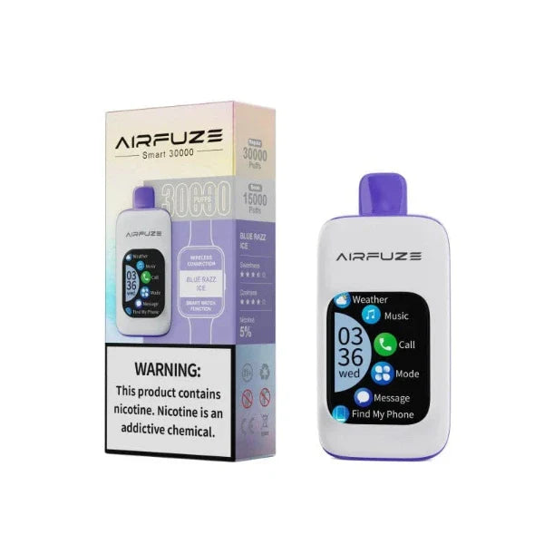 AIRFUZE Smart 30000 Puff Disposable Bluetooth Disposable Phone Vape - $6.99 eJuices.co AIRFUZE Smart 30000 Puff Disposable Bluetooth Disposable Phone Vape - $6.99 eJuices.co