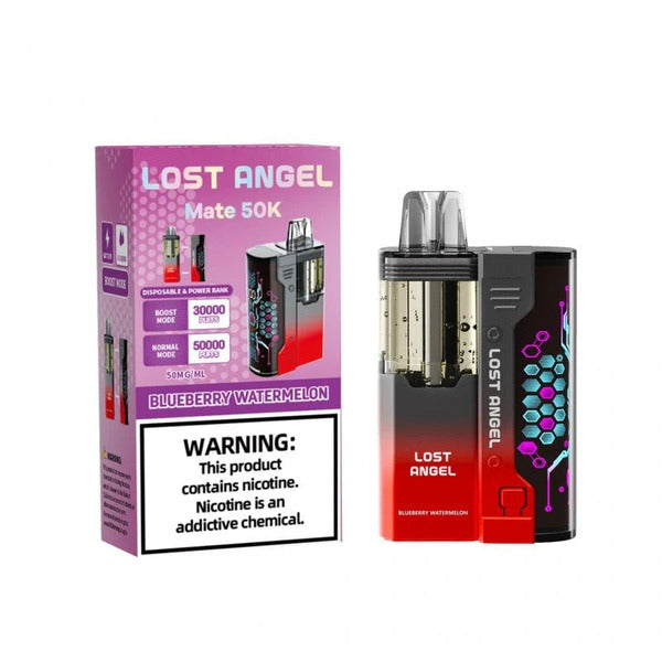 Best Deal Lost Angel Mate 50,000 Puffs Disposable Kit 5-Pack - Blueberry Watermelon