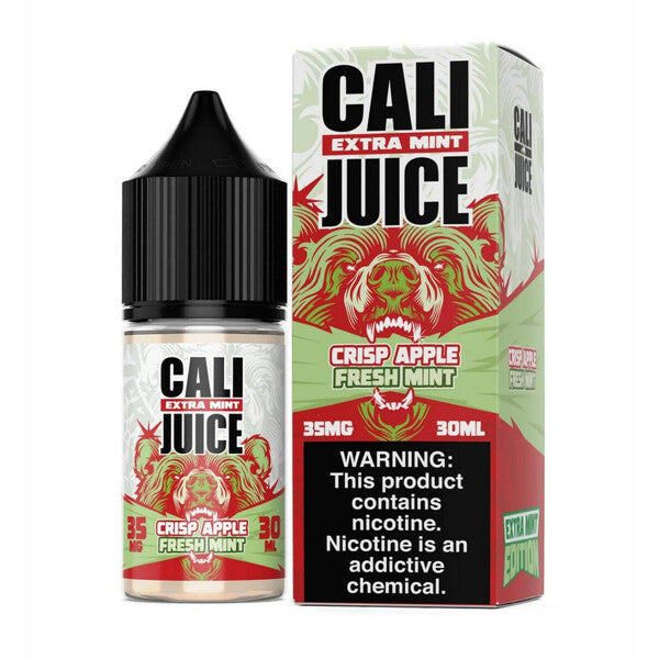 Best Deal Cali Juice Extra Mint Salt 30mL Series - Crisp Apple Fresh Mint