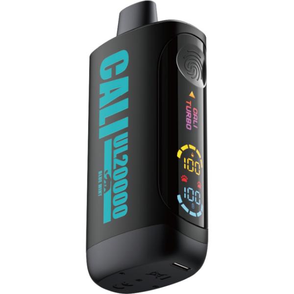 Best Deal Cali UL20000 Black Series Disposable Vape 20mL (5 Pack) - Blue Mint
