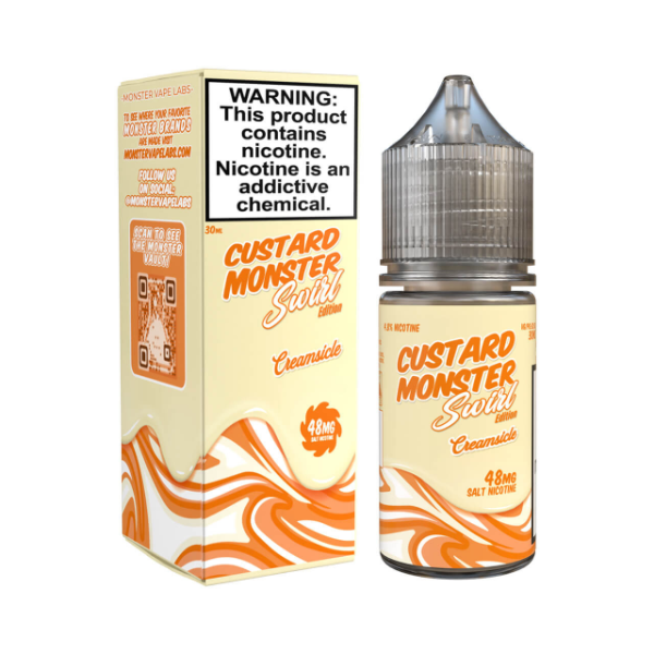 Best Deal Custard Monster Swirl Edition Salt 30mL Vape Juice - Creamsicle