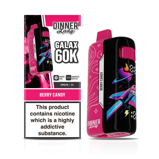 Dinner Lady Galax 60,000 Disposable Vape Berry Candy