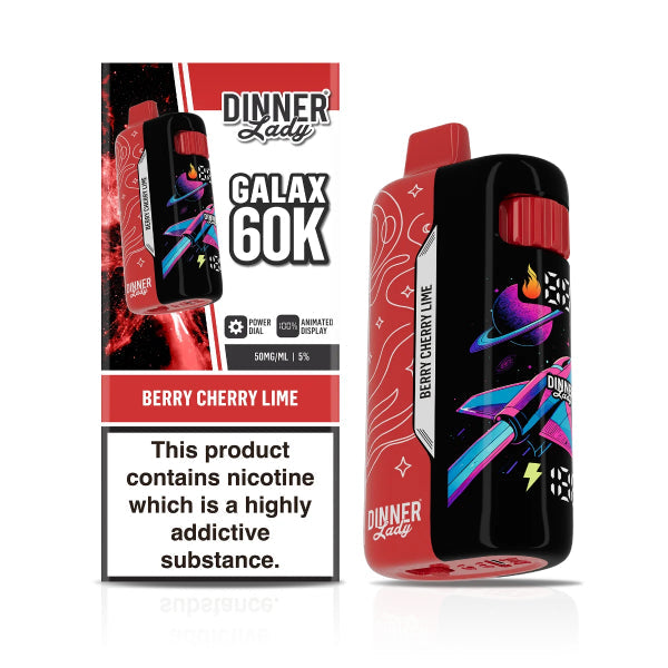 Dinner Lady Galax 60,000 Disposable Vape Berry Cherry Lime