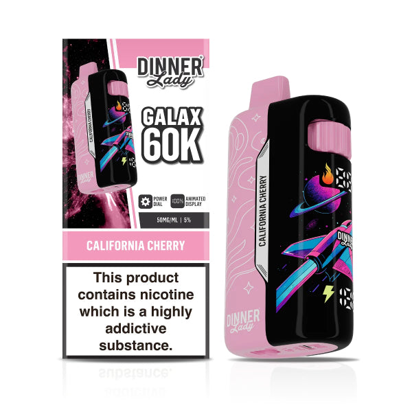 Dinner Lady Galax 60,000 Disposable Vape California Cherry