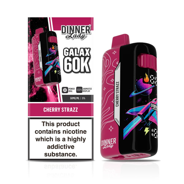 Dinner Lady Galax 60,000 Disposable Vape Cherry Strazz