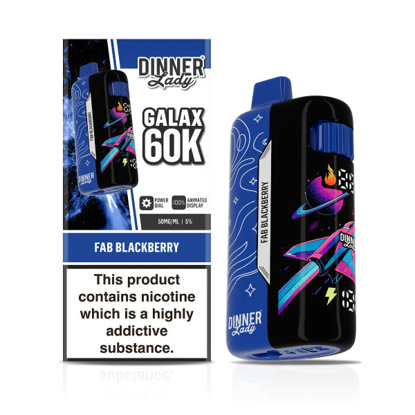 Dinner Lady Galax 60,000 Disposable Vape Fab Blackberry