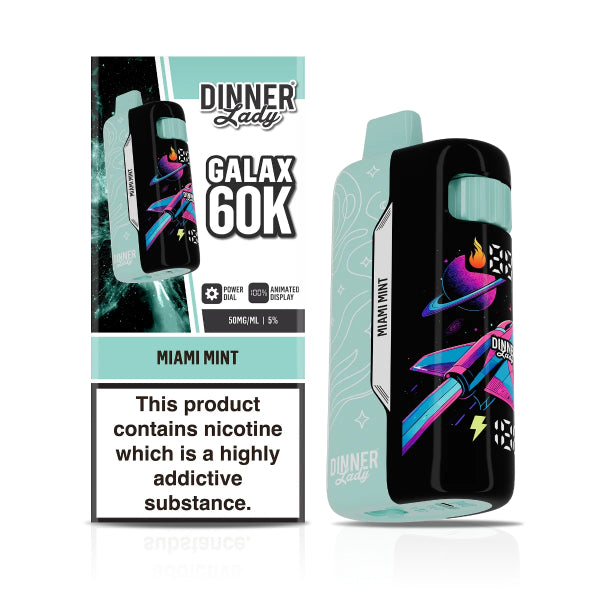 Dinner Lady Galax 60,000 Disposable Vape Miami Mint