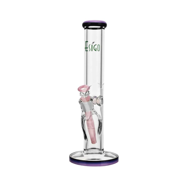 13.5" Straight Slime Series Glass Bong w/ 14mm bowl