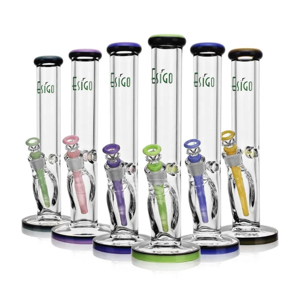 13.5" Straight Slime Series Glass Bong w/ 14mm bowl