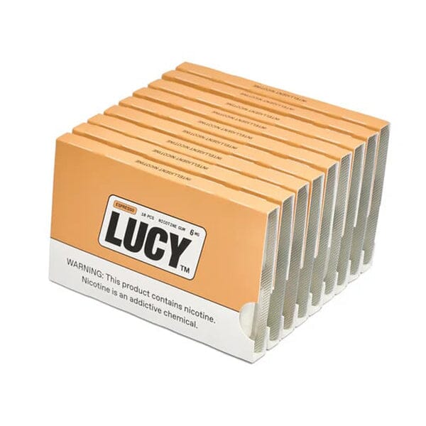 Best Deal Lucy Nicotine Gum 10 Piece Blister Pack -  Espresso