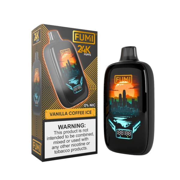 Best Deal FUMI 24,000 Puffs Zero Nicotine Disposable Vape 18mL - Vanilla Coffee Ice