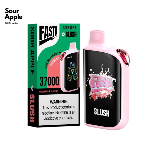 Fasta Burrst V2 37,000 Puffs Disposable Vape Sour Apple + Slush
