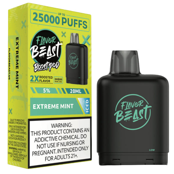 Flavor Beast Level X Boost Pods 25,000 Puffs (battery not included) - $1.99   eJuices.co