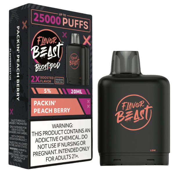 Flavor Beast Level X Boost Pods 25,000 Puffs (battery not included) - $1.99 eJuices.co Flavor Beast Level X Boost Pods 25,000 Puffs (battery not included) - $1.99 eJuices.co