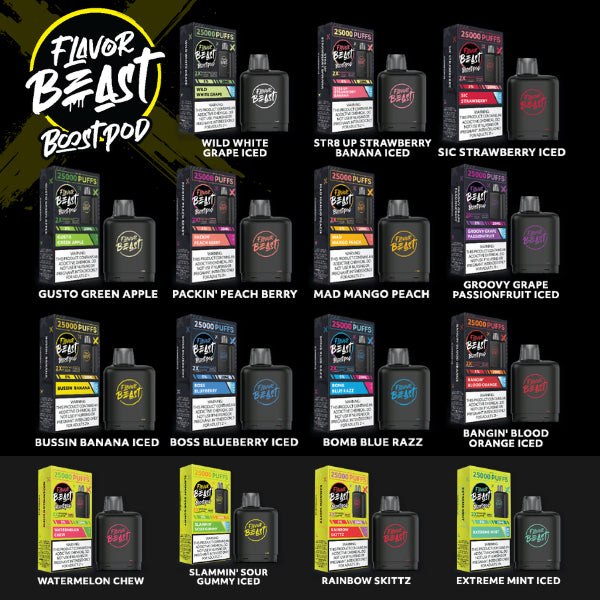 Flavor Beast Level X Boost Pods 25,000 Puffs (battery not included) - $1.99 eJuices.co Flavor Beast Level X Boost Pods 25,000 Puffs (battery not included) - $1.99 eJuices.co