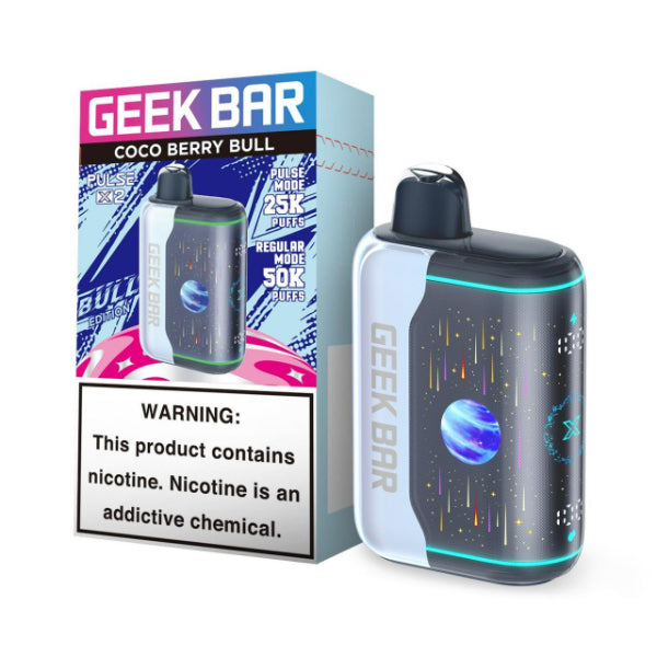 Geek Bar Pulse X2 50K Puffs Disposable Coco Berry Bull