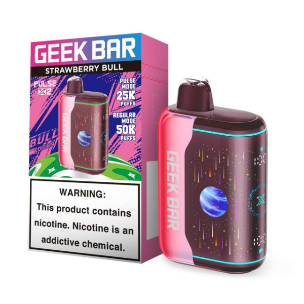 Geek Bar Pulse X2 50K Puffs Disposable Strawberry Bull