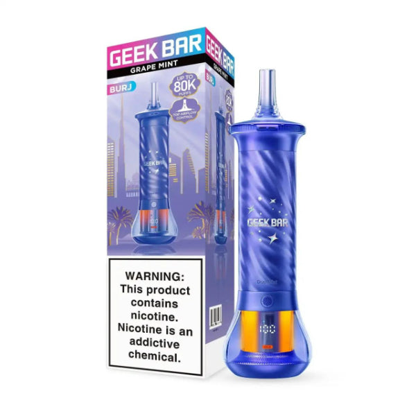 Geek Bar Burj 80,000 Puffs Shisha Disposable Grape Mint