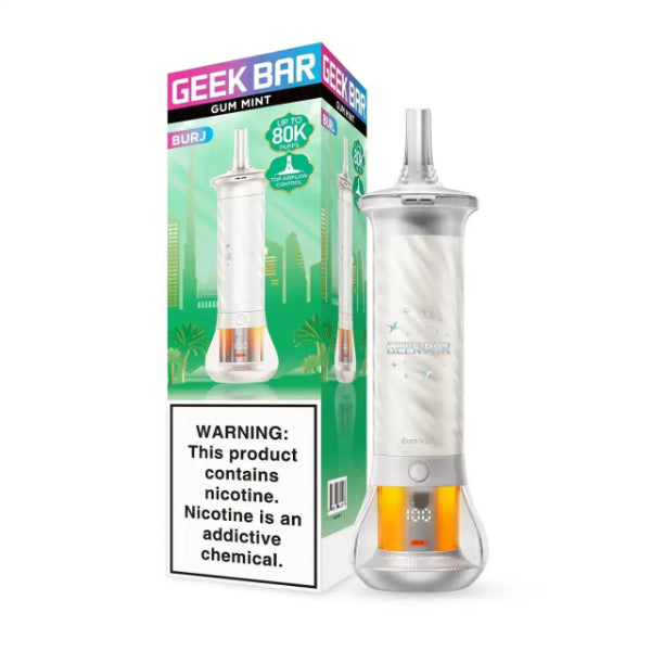 Geek Bar Burj 80,000 Puffs Shisha Disposable Gum Mint