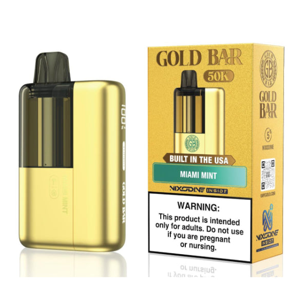 Gold Bar Max Nixodine 50,000 Puffs Disposable Kit