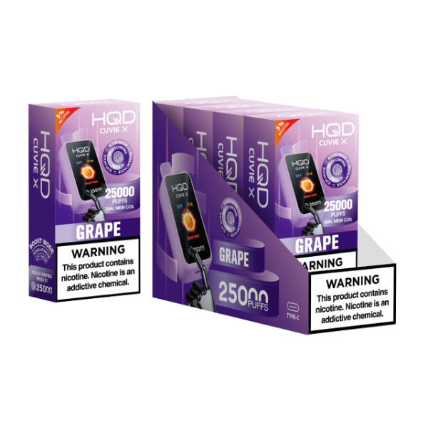 best hqd vape HQD Cuvie X 25,000 Puffs Disposable Vape 28mL
