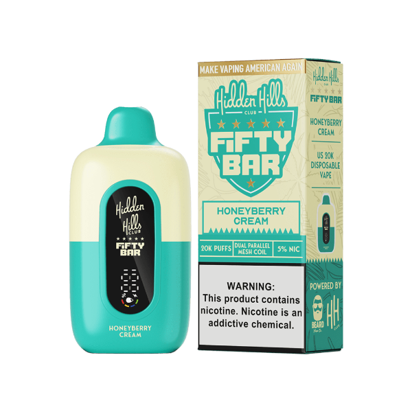 fifty bar hidden hills vape Hidden Hills x Fifty Bar Pink Sour Straws Disposable Vape main image 0