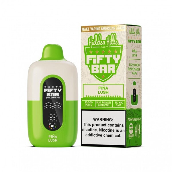 Hidden Hills x Fifty Bar 20K Disposable Vape - $15.00 eJuices.co Hidden Hills x Fifty Bar 20K Disposable Vape - $15.00 eJuices.co