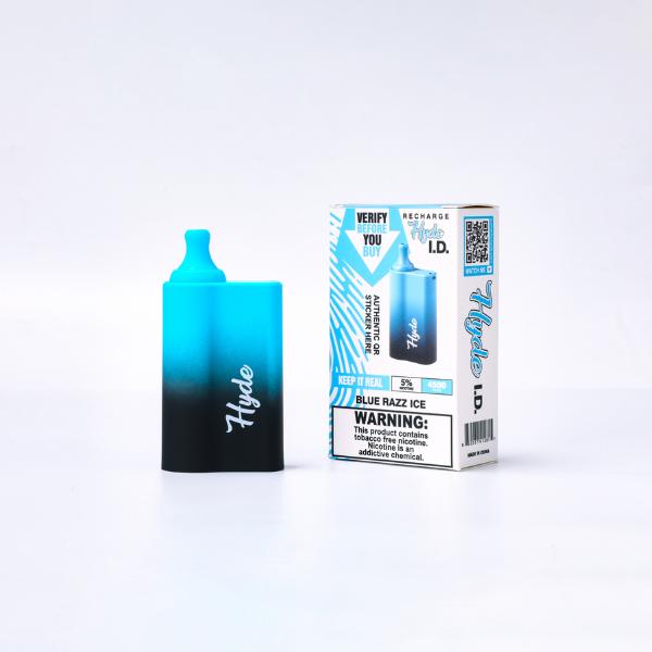 Hyde I.D. Recharge 4500 Puffs Disposable 10 Pack Blue Razz Ice