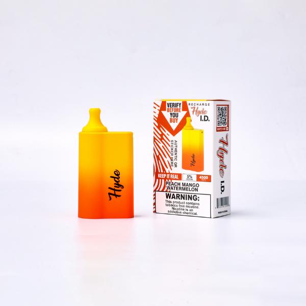 Hyde I.D. Recharge 4500 Puffs Disposable 10 Pack Peach Mango Watermelon