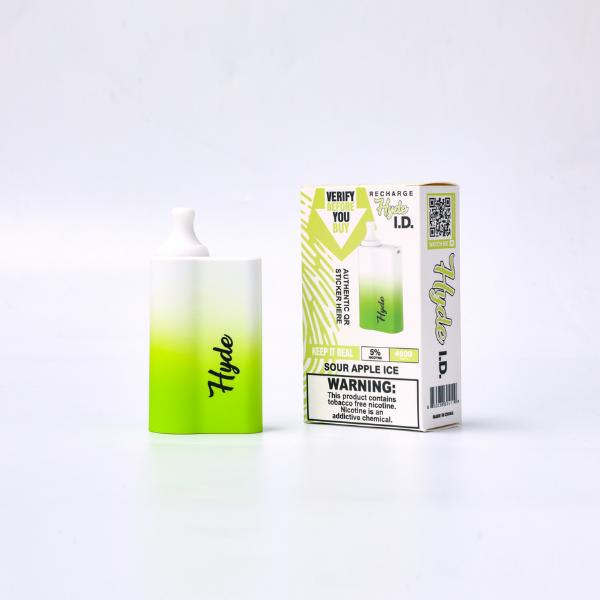 Hyde I.D. Recharge 4500 Puffs Disposable 10 Pack Sour Apple Ice
