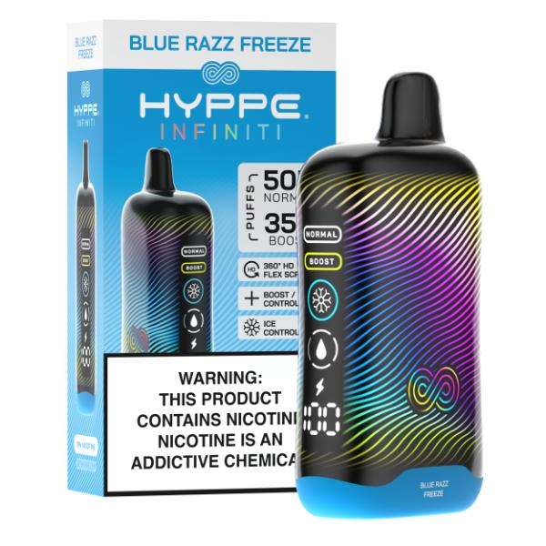 Hyppe Infiniti 50,000 Puffs Disposable - Blue Razz Freeze