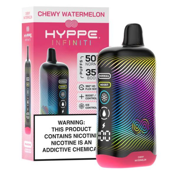Hyppe Infiniti 50,000 Puffs Disposable - Chewy Watermelon
