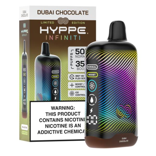 Hyppe Infiniti 50,000 Puffs Disposable - Dubai Chocolate
