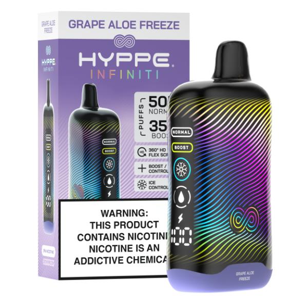 Hyppe Infiniti 50,000 Puffs Disposable - Grape Aloe Freeze