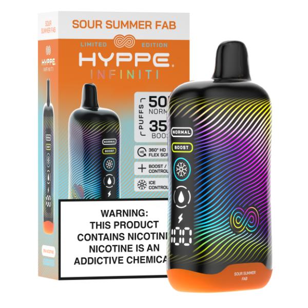 Hyppe Infiniti 50,000 Puffs Disposable - Sour Summer Fab