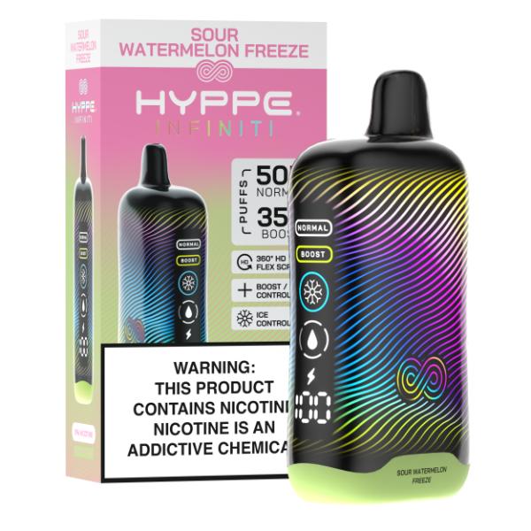 Hyppe Infiniti 50,000 Puffs Disposable - Sour Watermelon Freeze