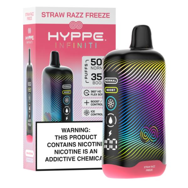 Hyppe Infiniti 50,000 Puffs Disposable - Straw Razz Freeze