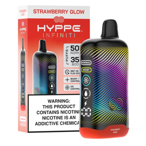 Hyppe Infiniti 50,000 Puffs Disposable - Strawberry Glow