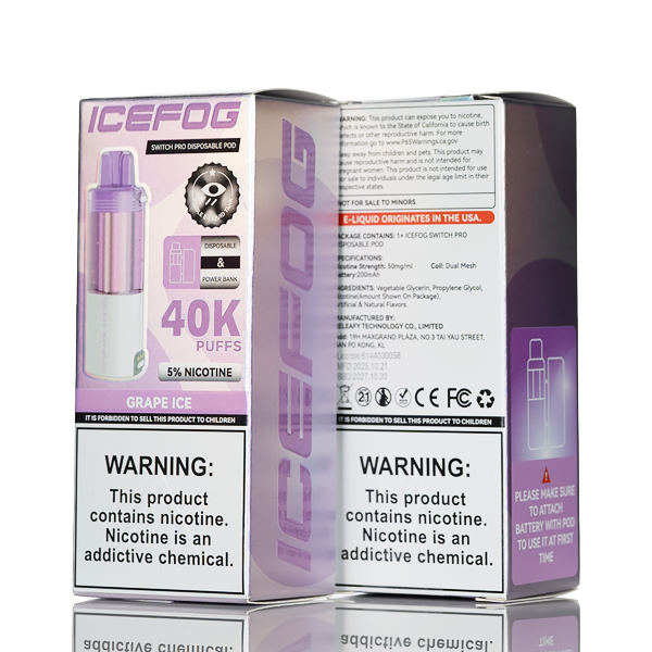 Best Deal IceFog 40K Switch Pro Disposable Pod - Grape Ice