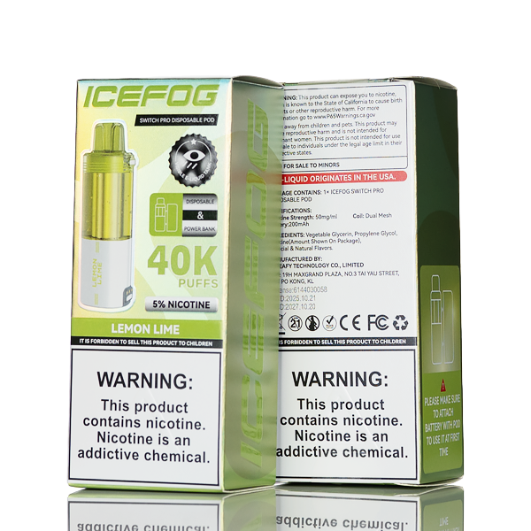 Best Deal IceFog 40K Switch Pro Disposable Pod - Lemon Lime