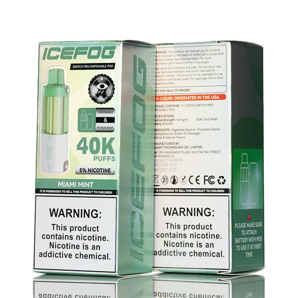 Best Deal IceFog 40K Switch Pro Disposable Pod - Miami Mint
