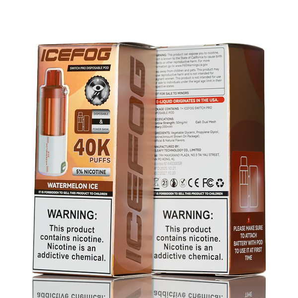 Best Deal IceFog 40K Switch Pro Disposable Pod - Watermelon Ice