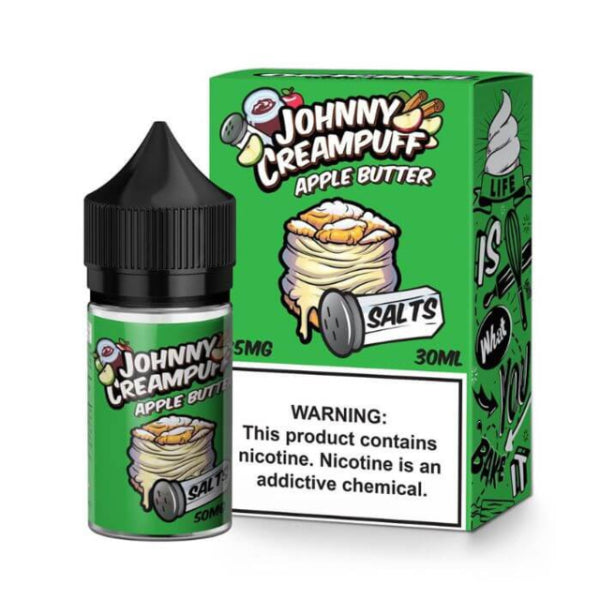 Johnny Creampuff Salts Vape Juice 30ML Best Flavor Apple Butter