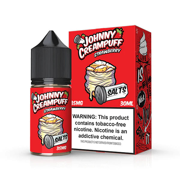 Johnny Creampuff Salts Vape Juice 30ML Best Flavor Strawberry