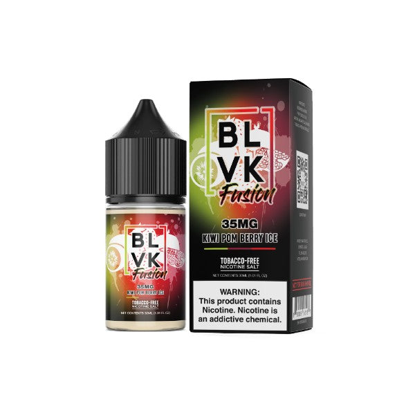 Best Deal BLVK Fusion Salt 30mL Vape Juice - Kiwi Pom Berry Ice